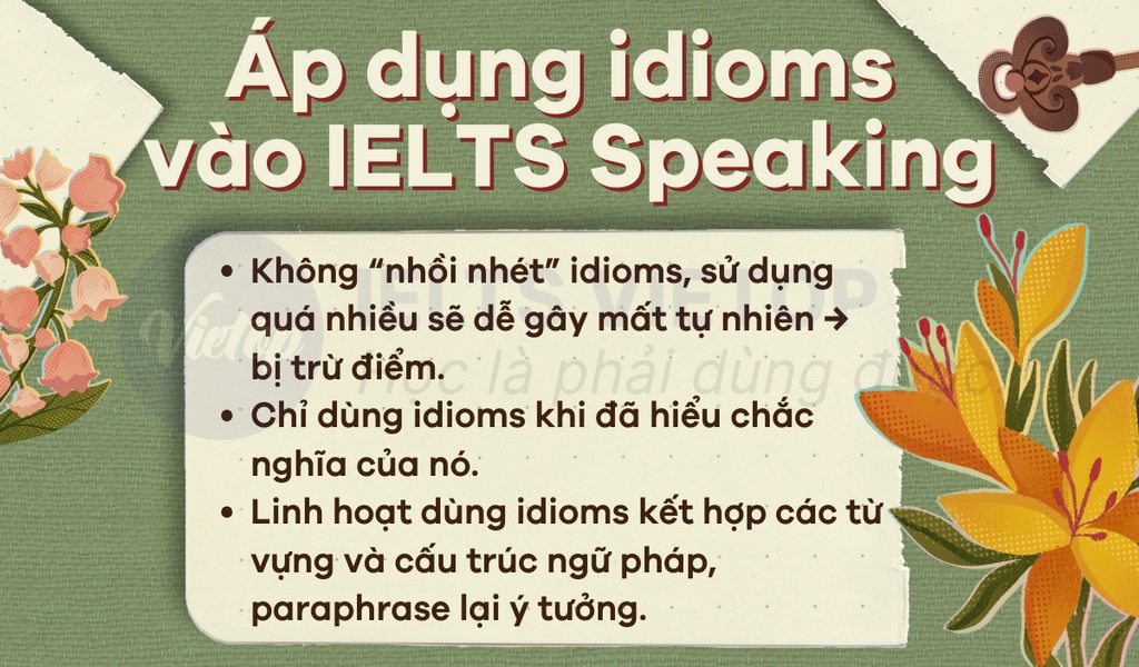 idioms for IELTS Speaking 7.0