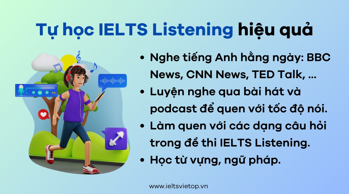 Một số cách tự học IELTS Listening hiệu quả