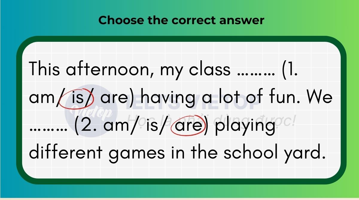 Circle the correct answer