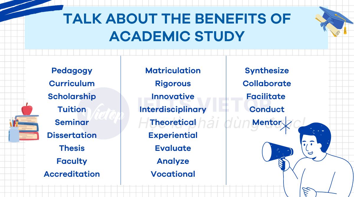 Từ vựng chủ đề talk about the benefits of academic study