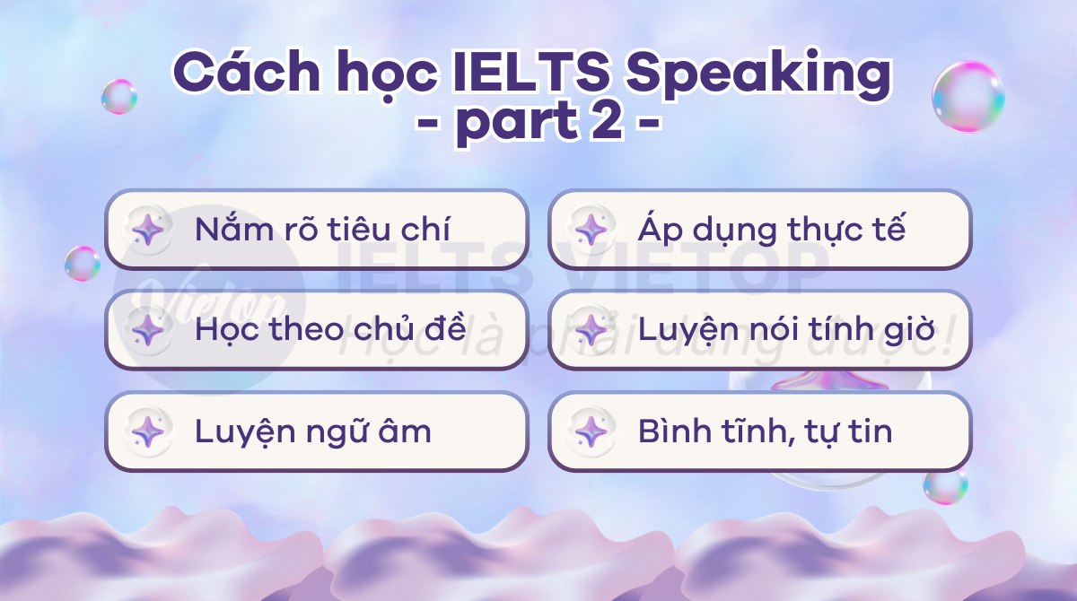 Một số cách học IELTS Speaking part 2 hiệu quả
