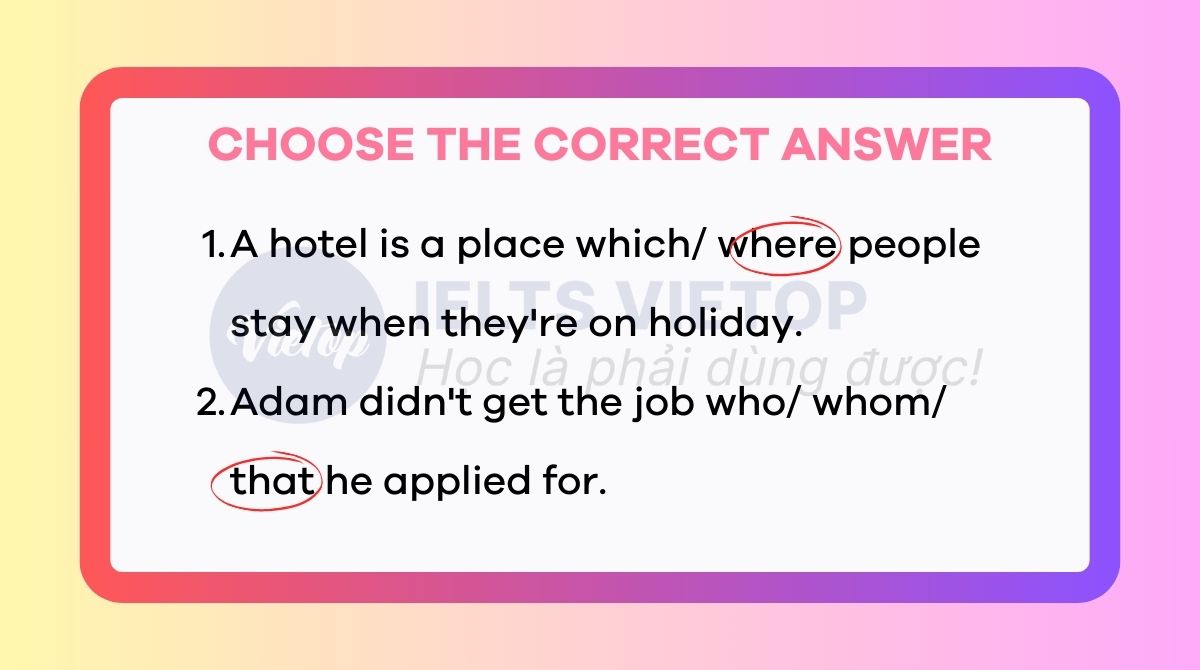 Choose the correct answer