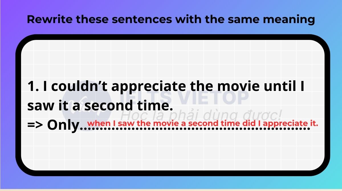 Rewrite these sentences with the same meaning