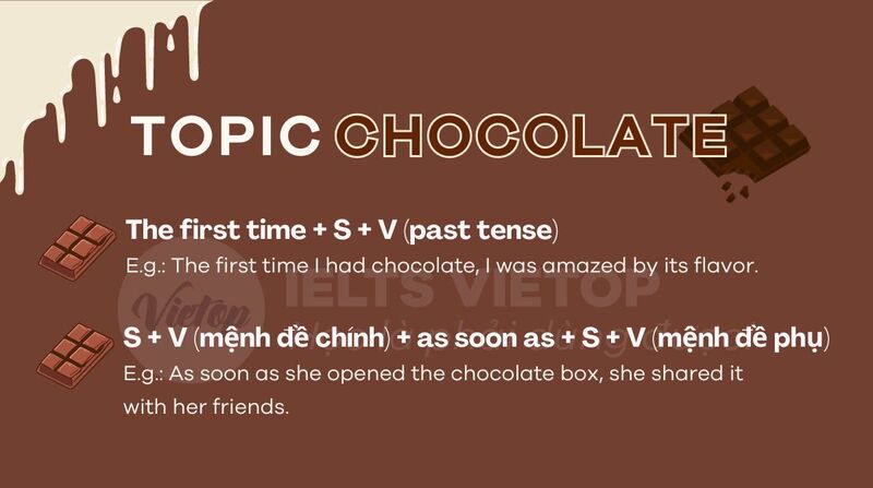 Cấu trúc Topic chocolate - IELTS Speaking part 1