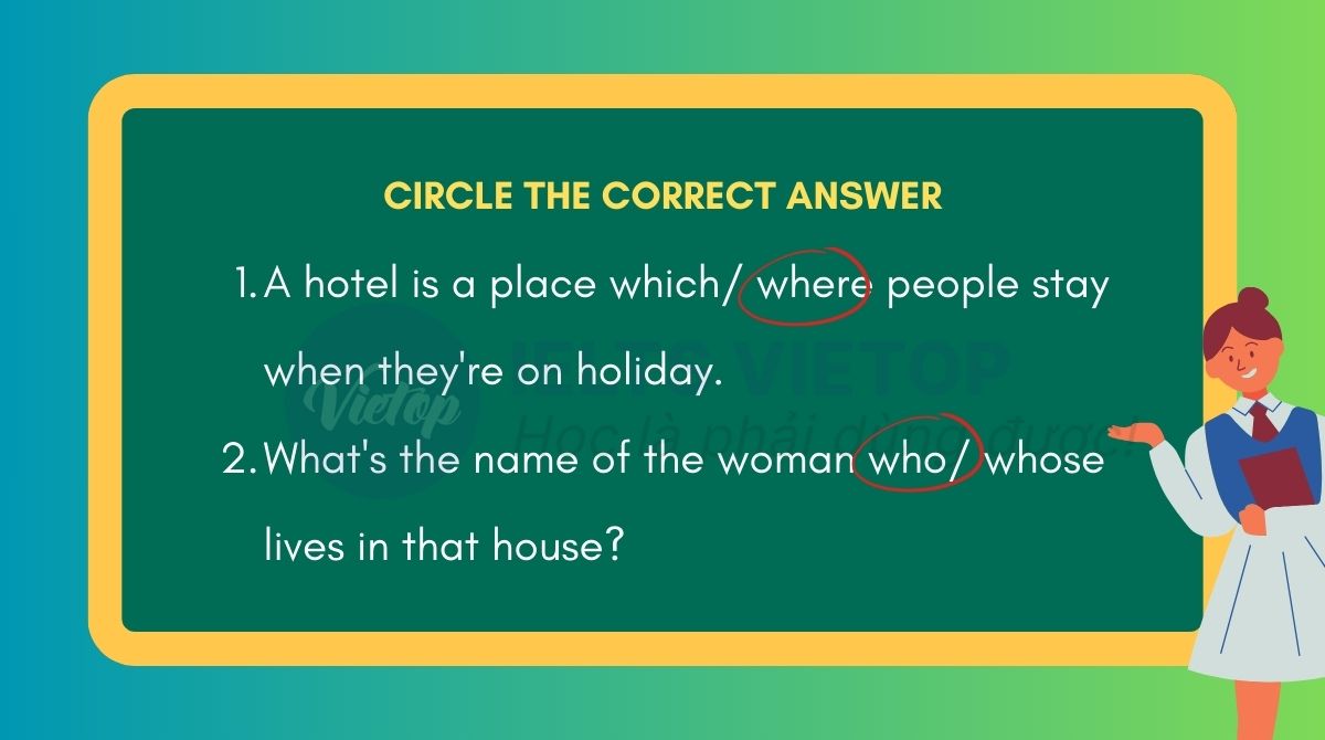 Circle the correct answer