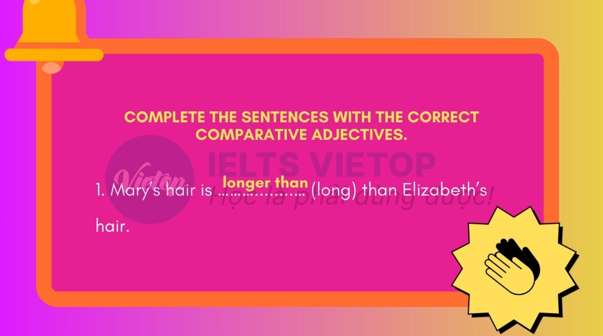 Complete the sentences with the correct comparative adjectives