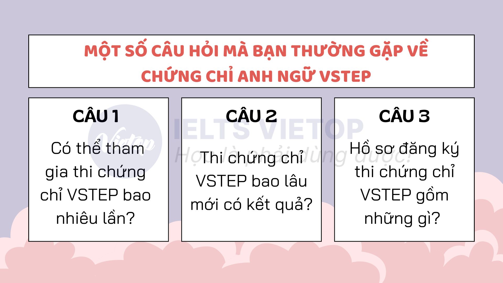 Giải đáp các câu hỏi thường xuyên được hỏi nhiều nhất của bằng chứng chỉ VSTEP