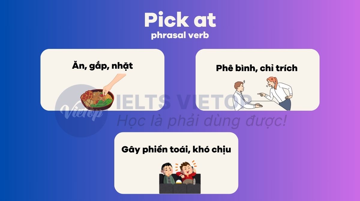 Giải đáp pick at là gì