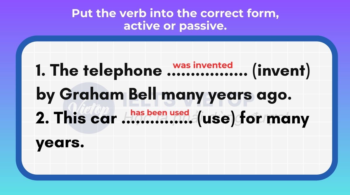 Put the verb into the correct form