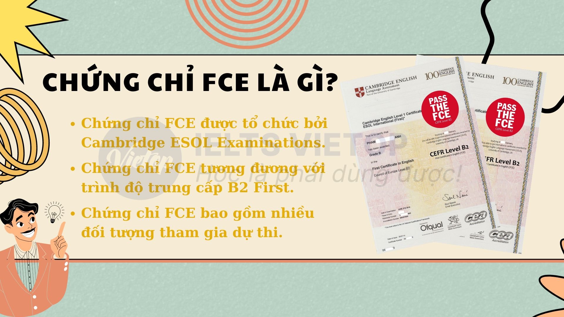 Thông tin hữu ích về chứng chỉ tiếng Anh FCE là gì? 