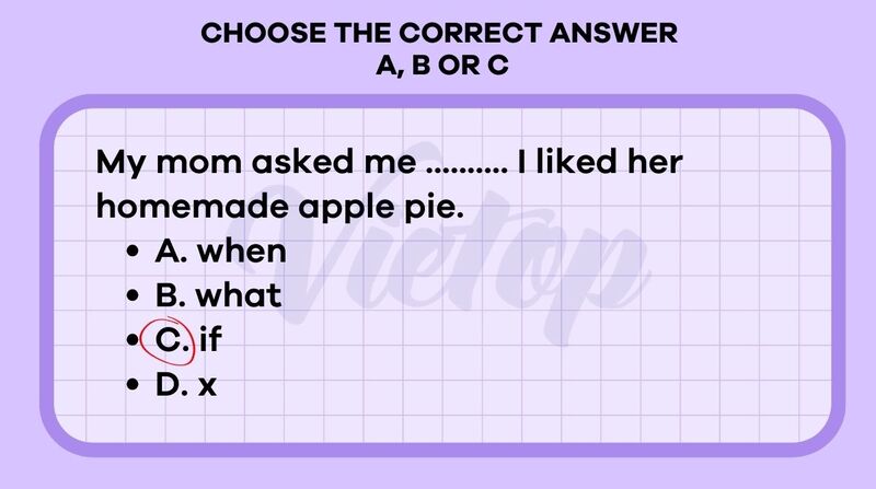 Choose the correct answer A, B, C or D