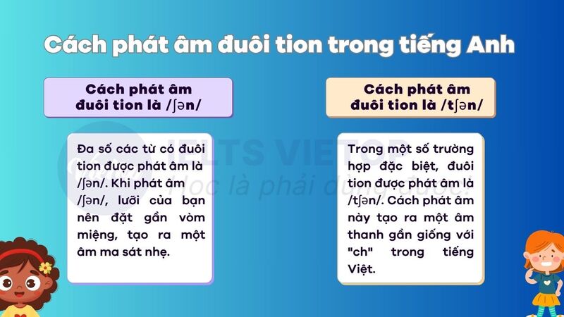 Cách phát âm đuôi tion trong tiếng Anh