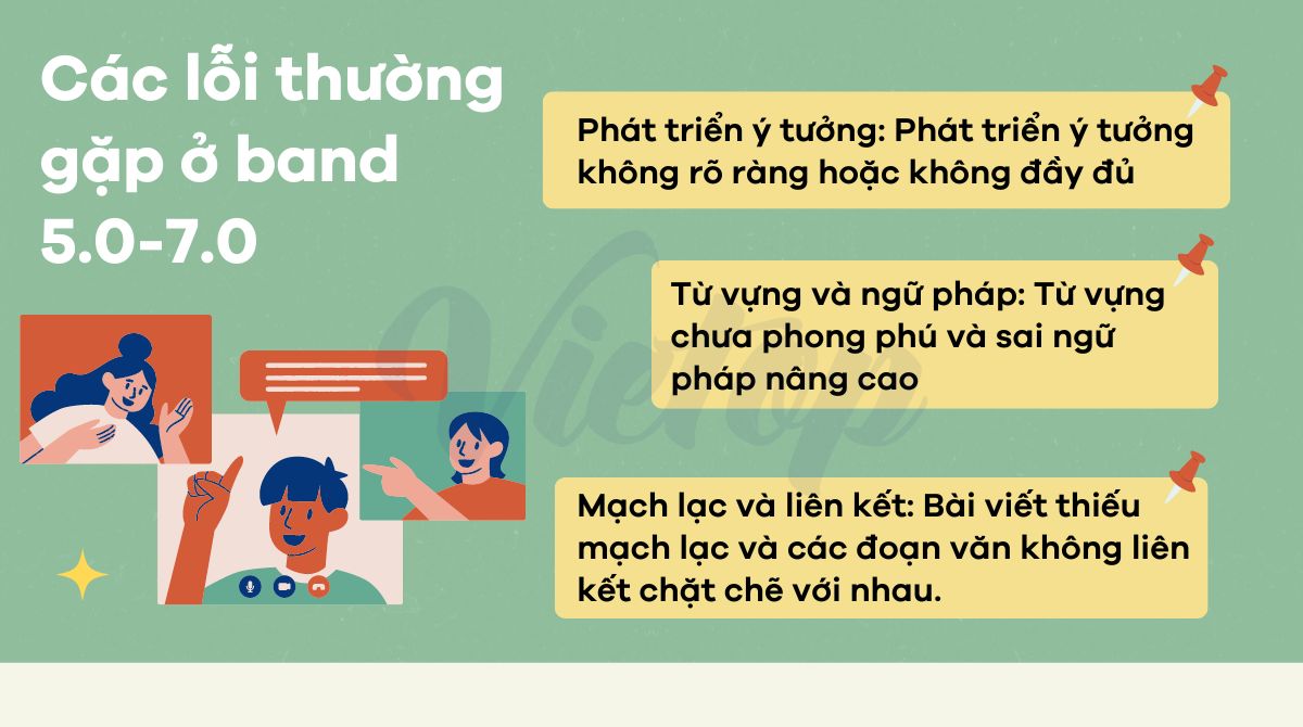 Các lỗi ngữ pháp thường gặp trong IELTS Writing band 5.0 - 7.0